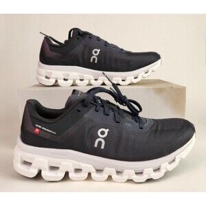 On Running Cloudflow 4 Womens Sneaker Black White Size US 8